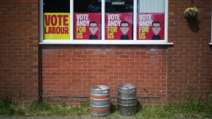 Andy Burnham's campaign in Makerfield. Photo: Christopher Furlong/Getty Images