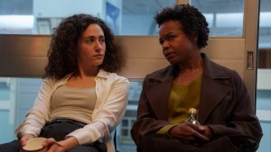 Emmy Rossum and Quincy Tyler Bernstine in Furious. Credit: Sarah Shat - Disney