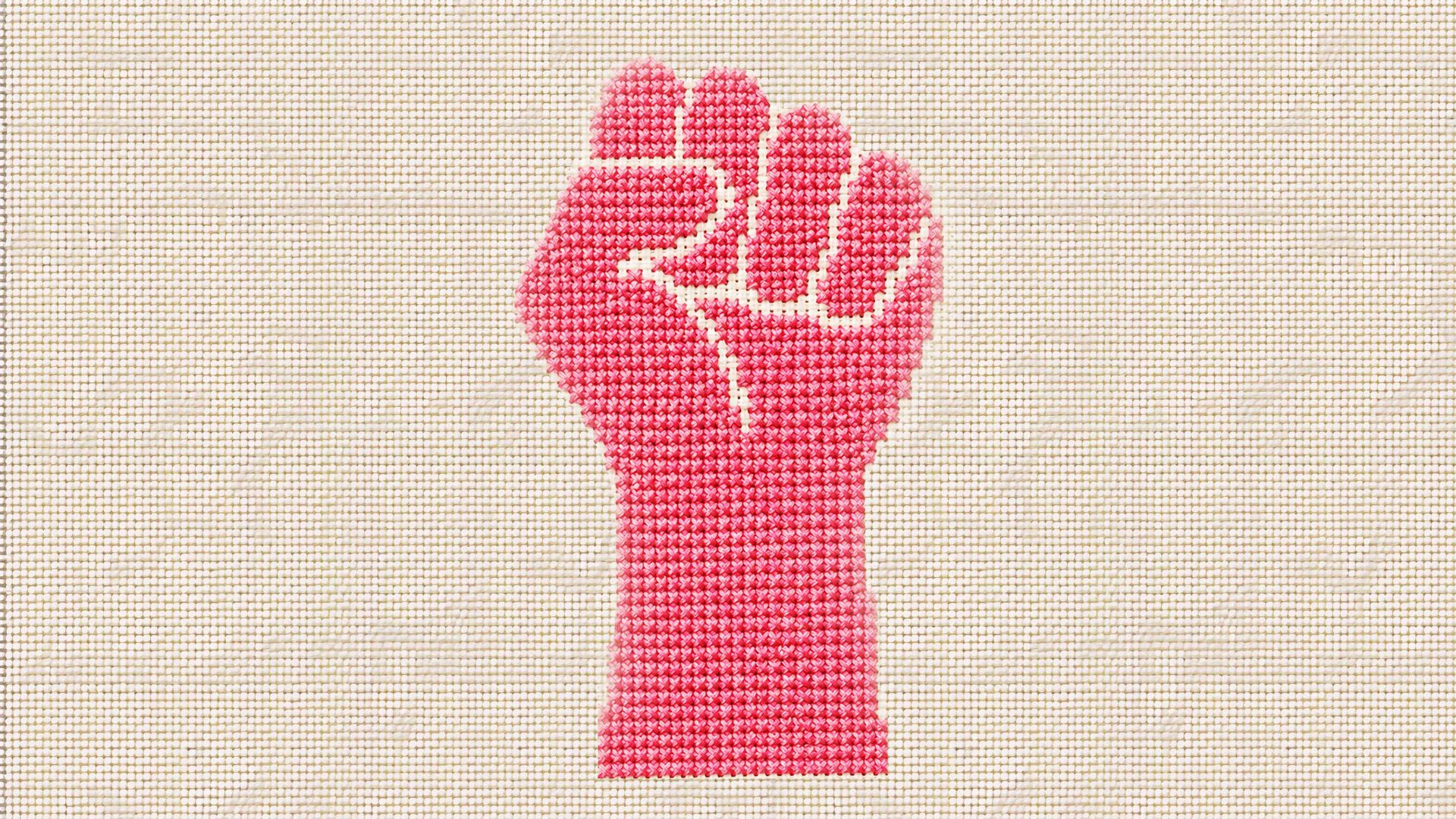 Knitters are turning a traditional craft into a peaceful form of protest against Donald Trump. Image: TNW/Getty