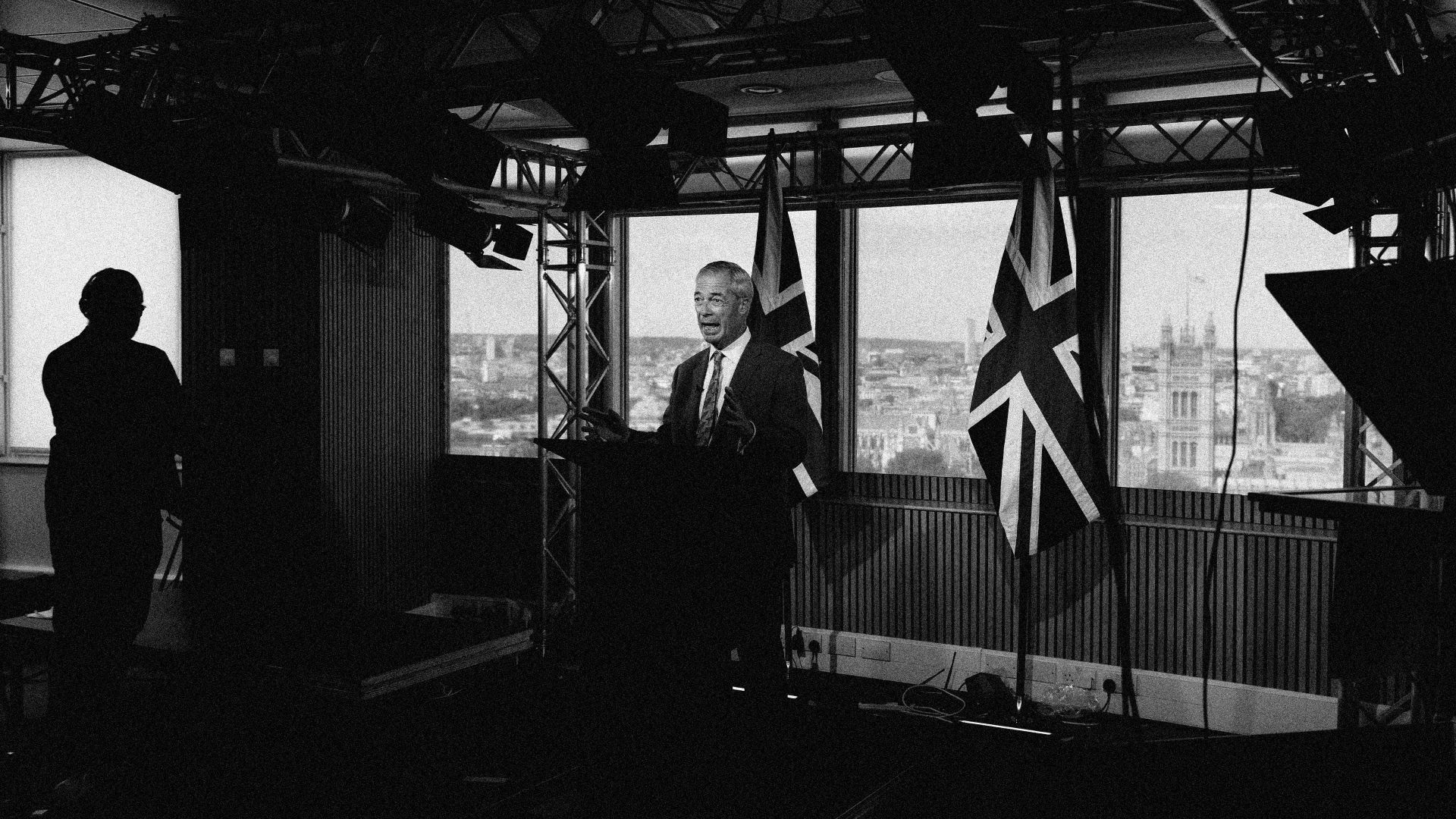 Nigel Farage's political fortunes changed the moment he became a serious contender for power. Image: TNW/Getty