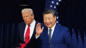 Donald Trump and Xi Jinping at the Busan summit in 2025. Image: TNW/ Getty