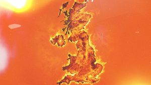 Britain is on fire, the grass is dead and the water is running out – but at least the wine should be good. Image: TNW/Getty