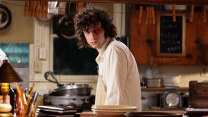 Dominic Sessa as Anthony Bourdain in Tony. Image: A24/Bob Gruen