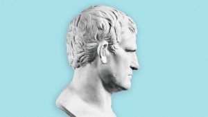 Head of Agrippa (63-12BC), marble Roman sculpture at the Louvre. Image: Bettmann/Getty