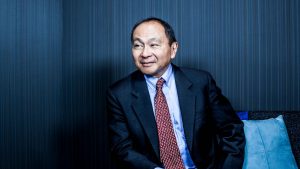 Francis Fukuyama, philosopher, economist and researcher in American Political Science, photographed in Paris. Photo: Stephane GRANGIER/Corbis via Getty Images