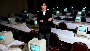 Steve Jobs in 1984, the year Apple launched the Mac. 
Image: Michael L Abramson/Getty