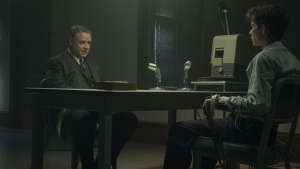 
Russell Crowe as Henry Murray and Jacob Tremblay as Ted Kaczynski in Unabomber. Image: Philippe Bosse/Netflix © 2026