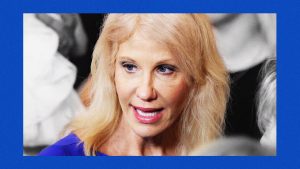 Kellyanne Conway's belief that Donald Trump is a great man doing great things refuses to falter. Image: TNW/Getty