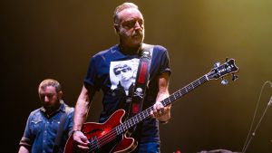 Joy Division and New Order bassist Peter Hook performs with Peter Hook & the Light in a concert at OVO Arena Wembley. Image: Lorne Thomson/Redferns/Getty
