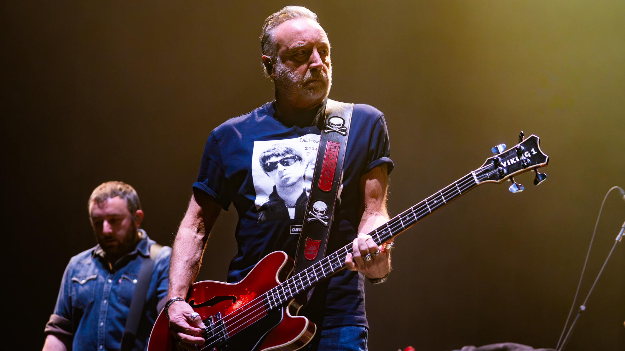 Joy Division and New Order bassist Peter Hook performs with Peter Hook & the Light in a concert at OVO Arena Wembley. Image: Lorne Thomson/Redferns/Getty